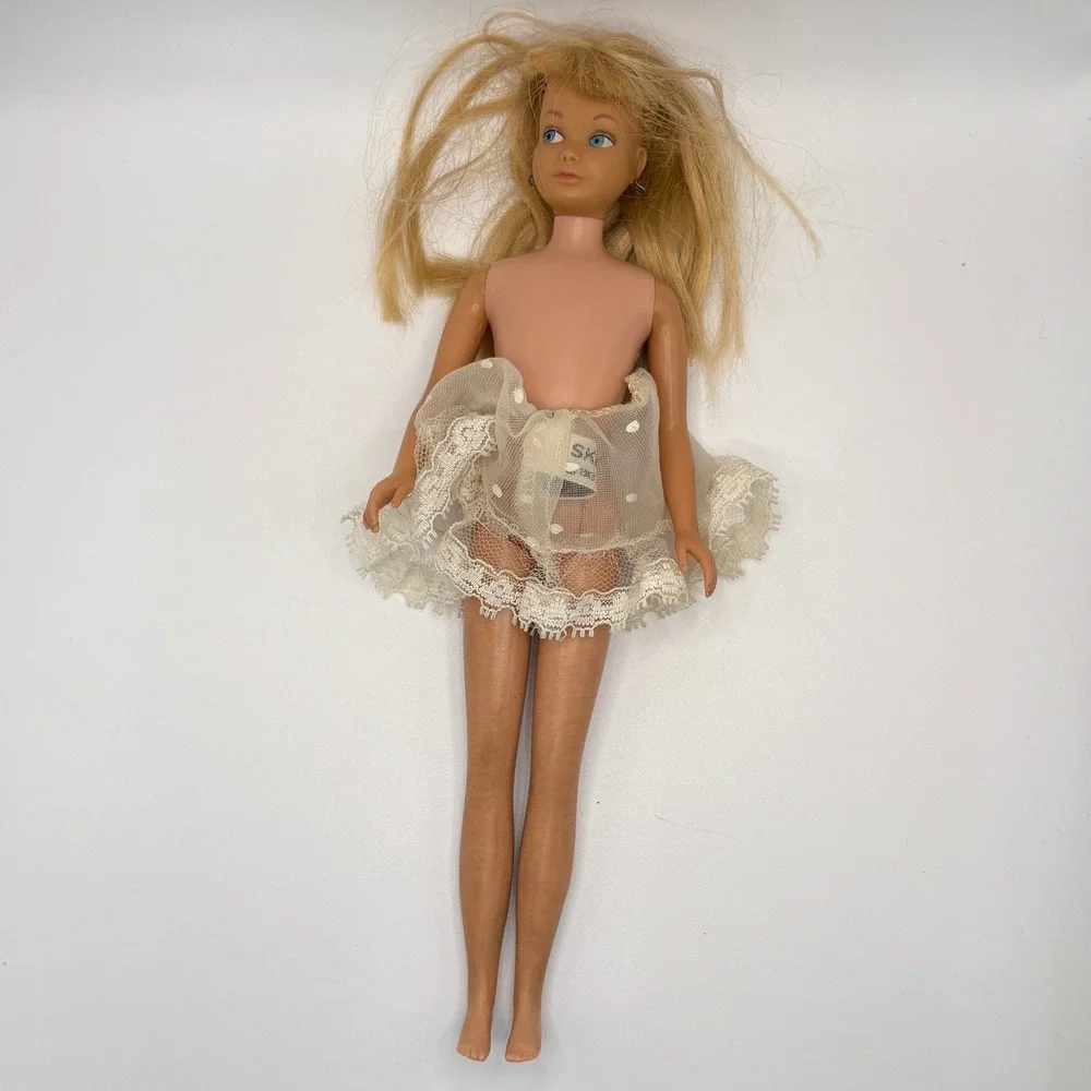 Vintage 1964 Mattel Skipper Doll Lot with 3 Authentic Outfits Barbie